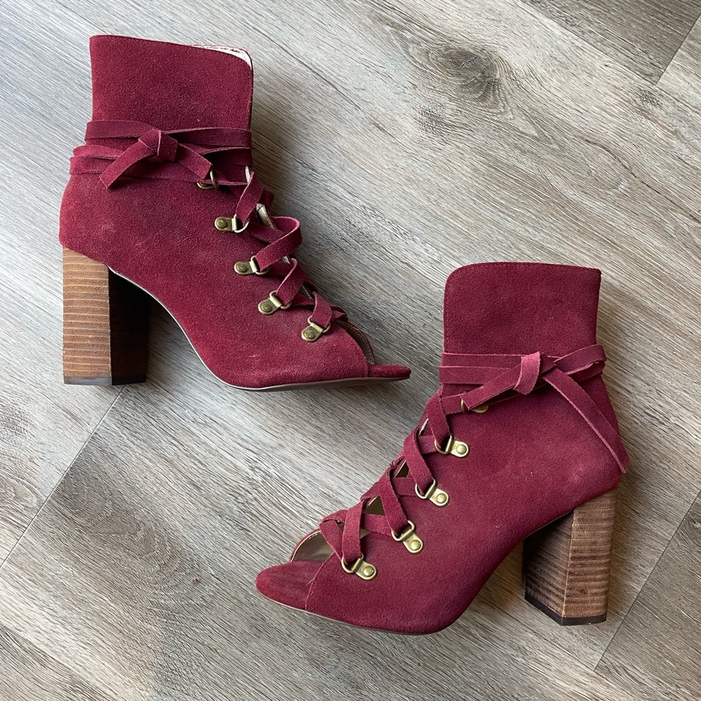 NEW Joyfolie Raven Booties - Suede Heels - Woman’s Shoe Size 7.5